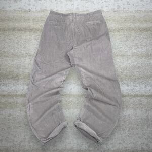 Vintage Y2K Scandia Woods Corduroy Pants 35x30 Baggy Wide Leg Fit Tan Cotton